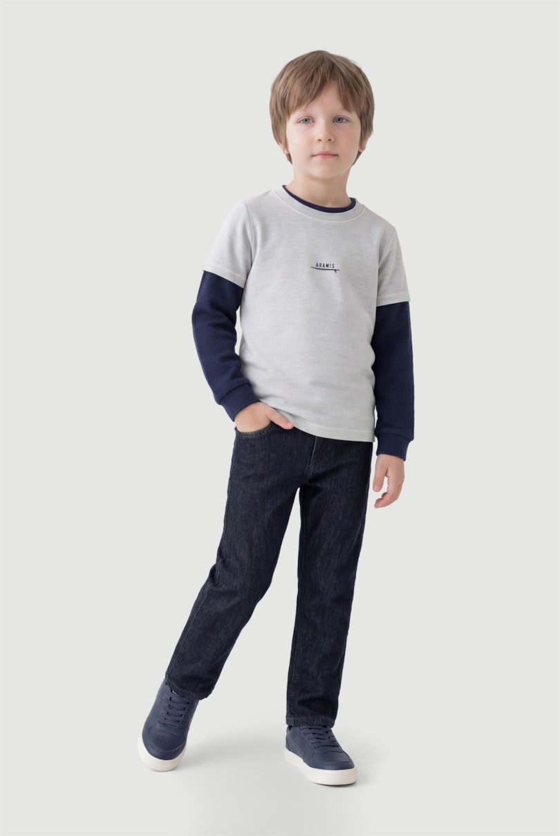 Camiseta Manga Curta Infantil Estampa On Board Gelo 117