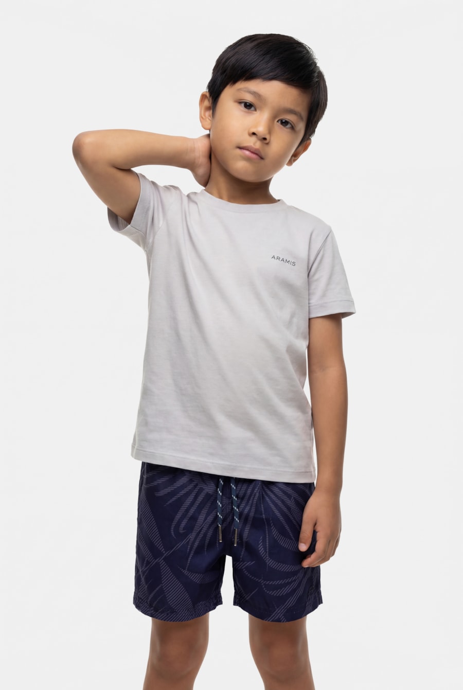 Camiseta Manga Curta Infantil Estampa Prancha Cinza Claro 116 — foto 1 de 5