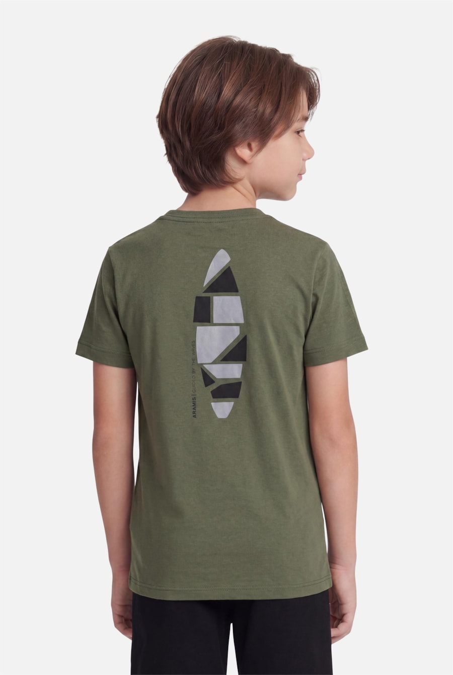Camiseta Manga Curta Infantil Estampa Prancha Militar — foto 1 de 5