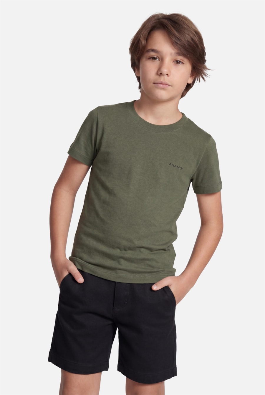 Camiseta Manga Curta Infantil Estampa Prancha Militar — foto 3 de 5