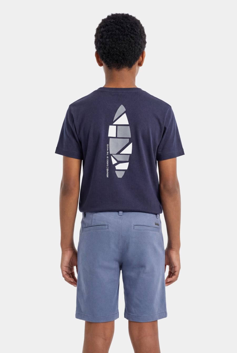 Camiseta Manga Curta Infantil Estampa Prancha Navy — foto 3 de 7