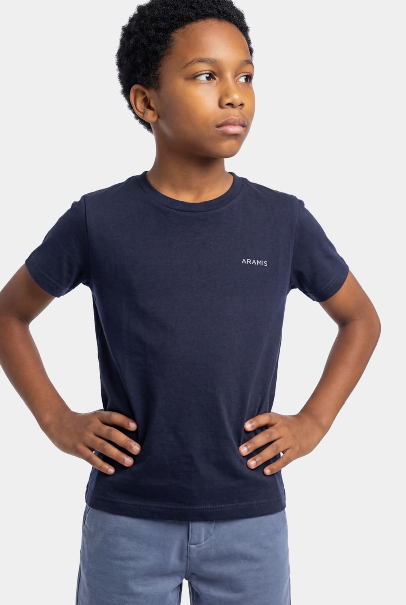 Camiseta Manga Curta Infantil Estampa Prancha Navy