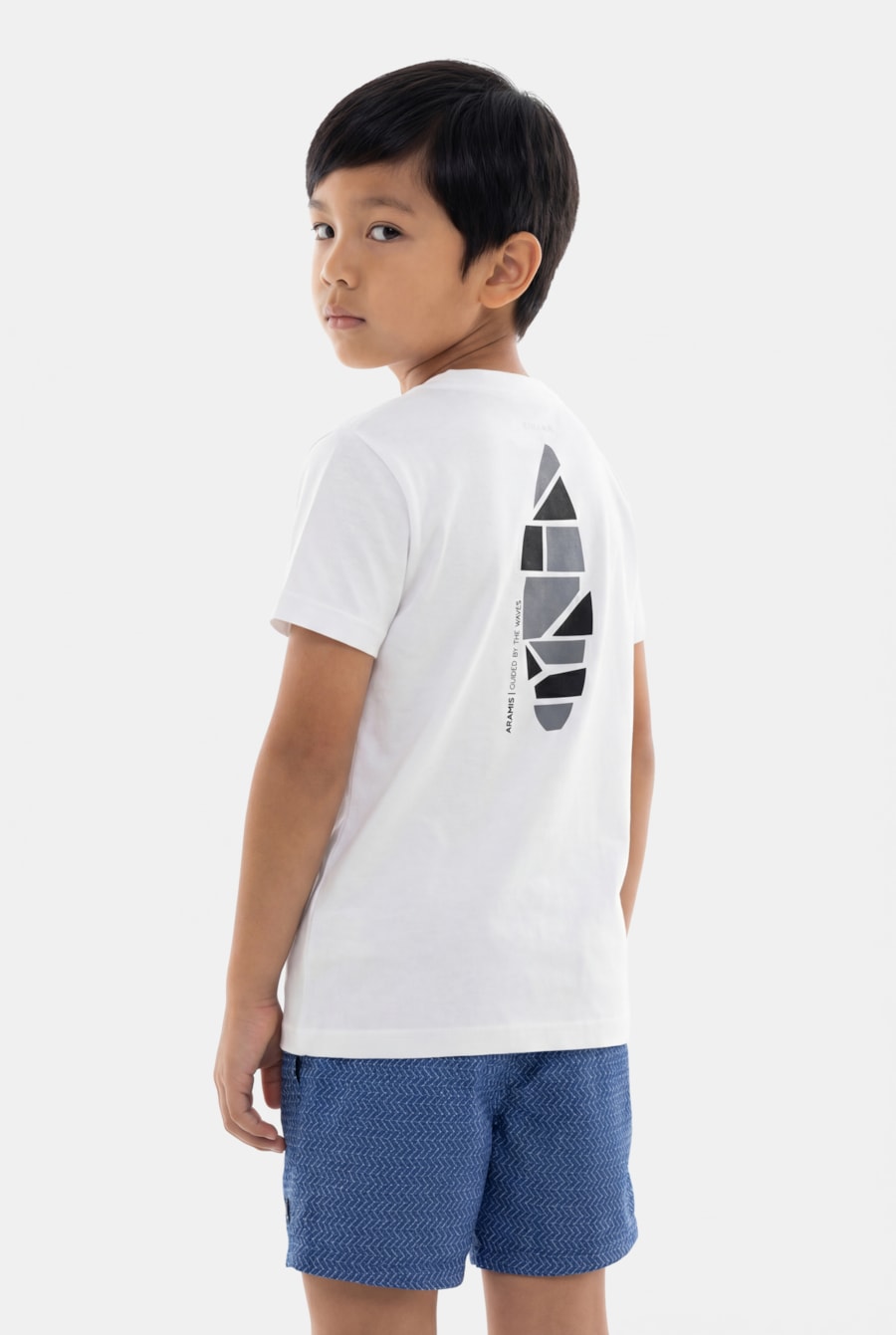 Camiseta Manga Curta Infantil Estampa Prancha Off White — foto 3 de 5