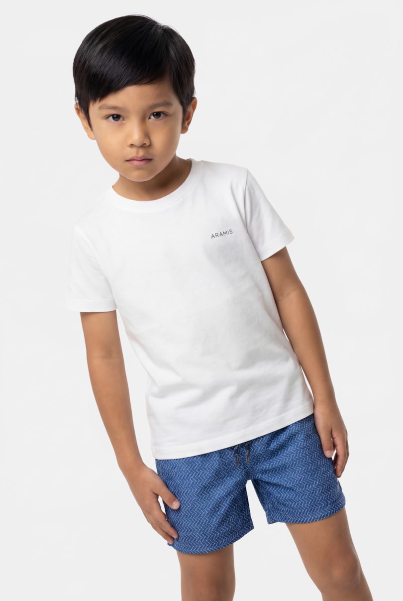 Camiseta Manga Curta Infantil Estampa Prancha Off White