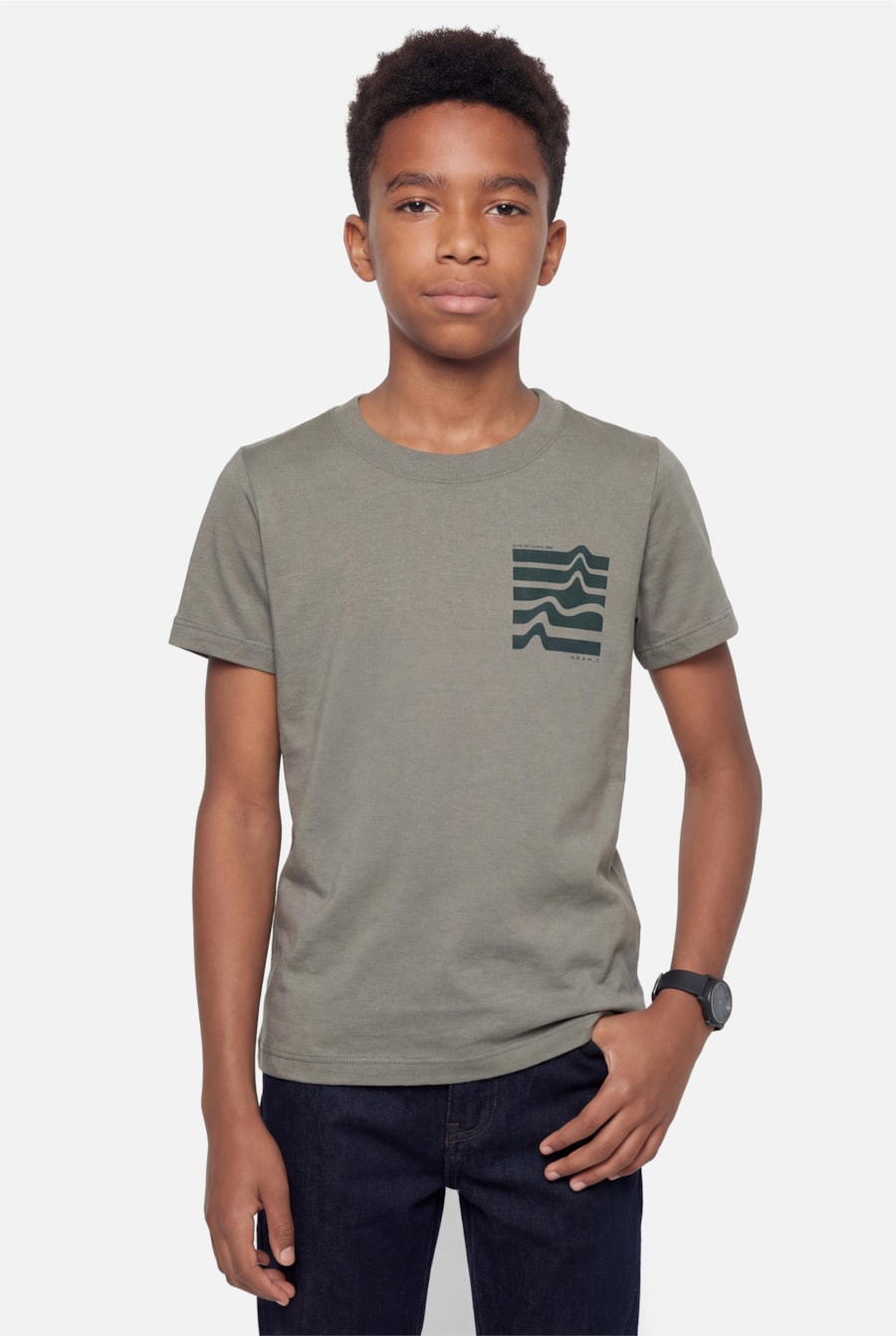 Camiseta Manga Curta Infantil Estampa Slow Agave — foto 1 de 5