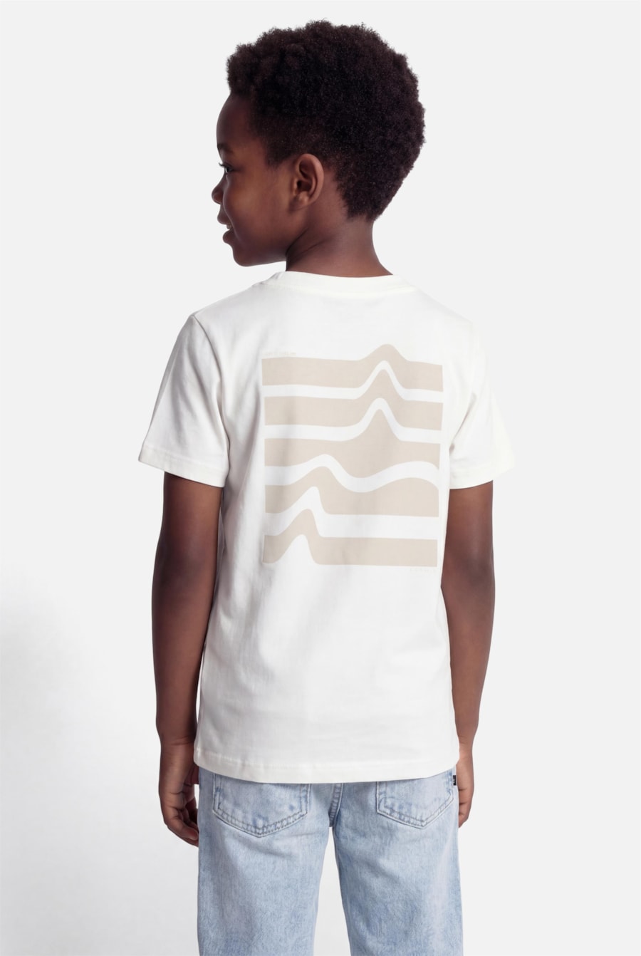 Camiseta Manga Curta Infantil Estampa Slow Off White — foto 2 de 5