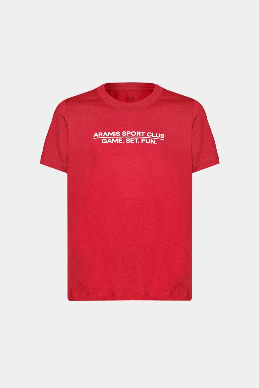 Camiseta Manga Curta Infantil Estampa Tenis Club Carmim — foto 3 de 3