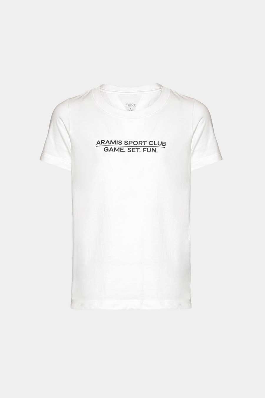 Camiseta Manga Curta Infantil Estampa Tenis Club Off White — foto 3 de 3