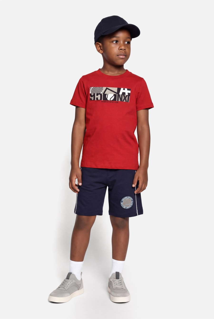 Camiseta Manga Curta Infantil Estampa Tennis Carmim — foto 2 de 3