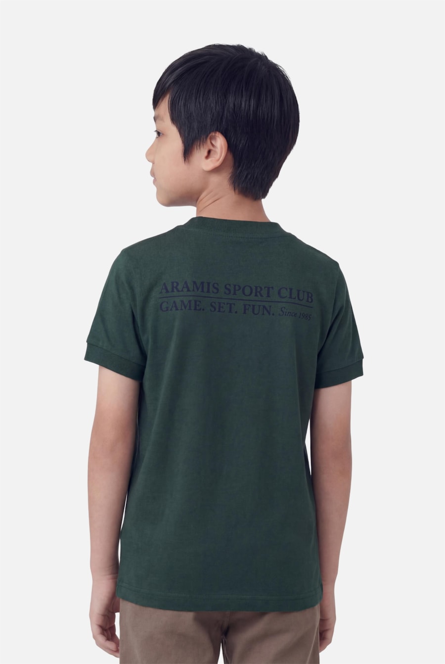 Camiseta Manga Curta Infantil Estampa Tennis Floresta — foto 3 de 5