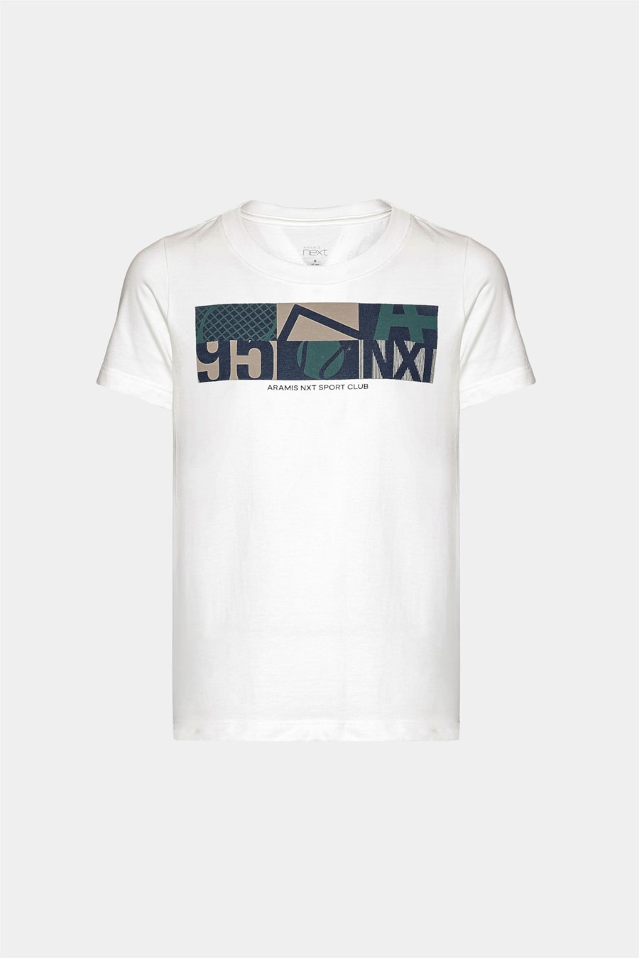 Camiseta Manga Curta Infantil Estampa Tennis Off White — foto 4 de 4