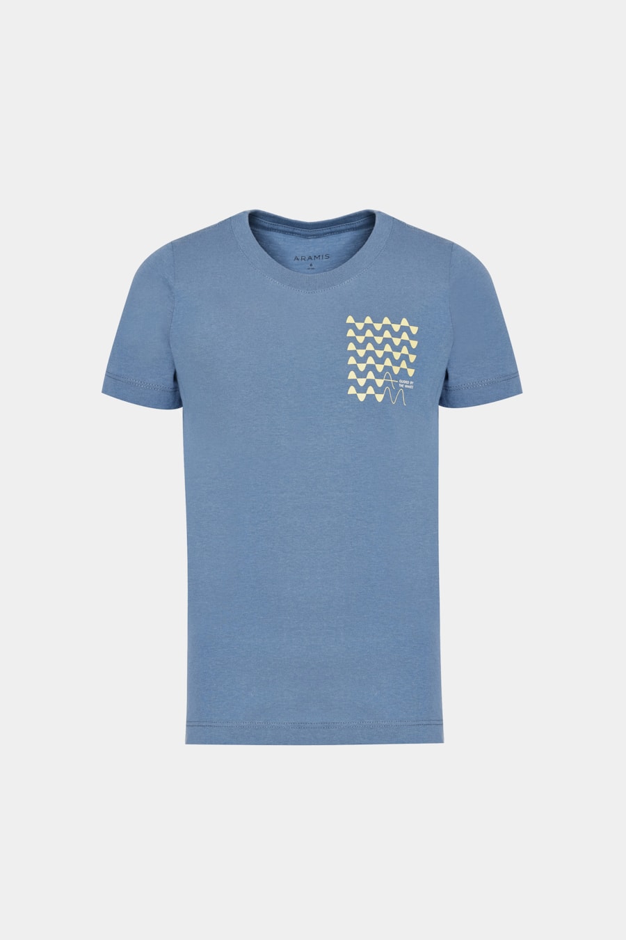 Camiseta Manga Curta Infantil Estampa Waves Indigo — foto 3 de 3