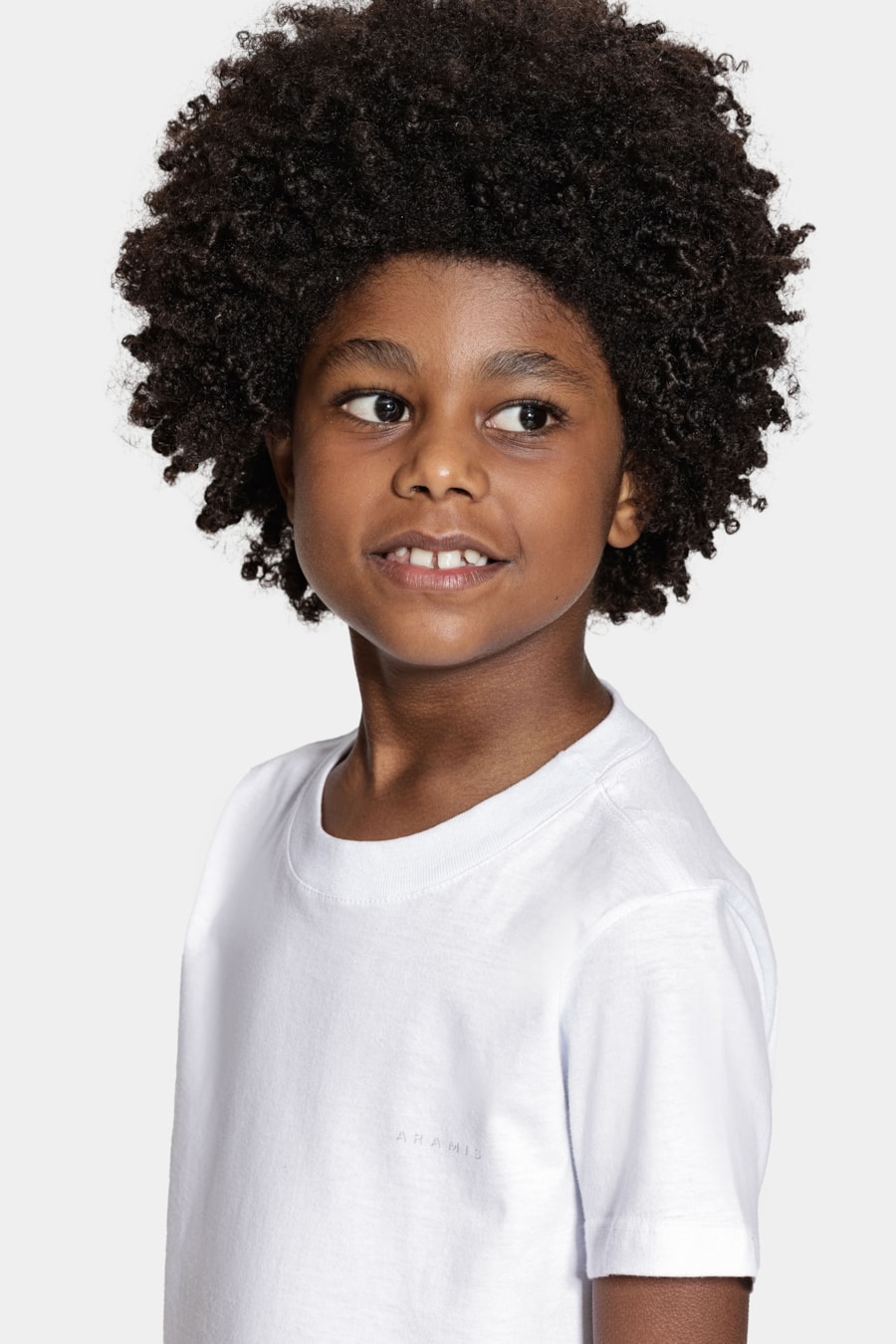 Camiseta Manga Curta Infantil Folhagem Branco — foto 3 de 7