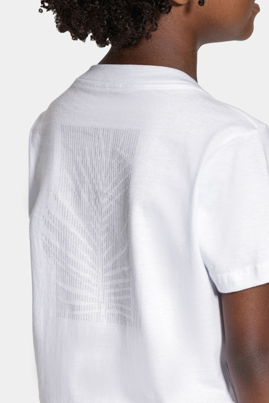 Camiseta Manga Curta Infantil Folhagem Branco — foto 4 de 7
