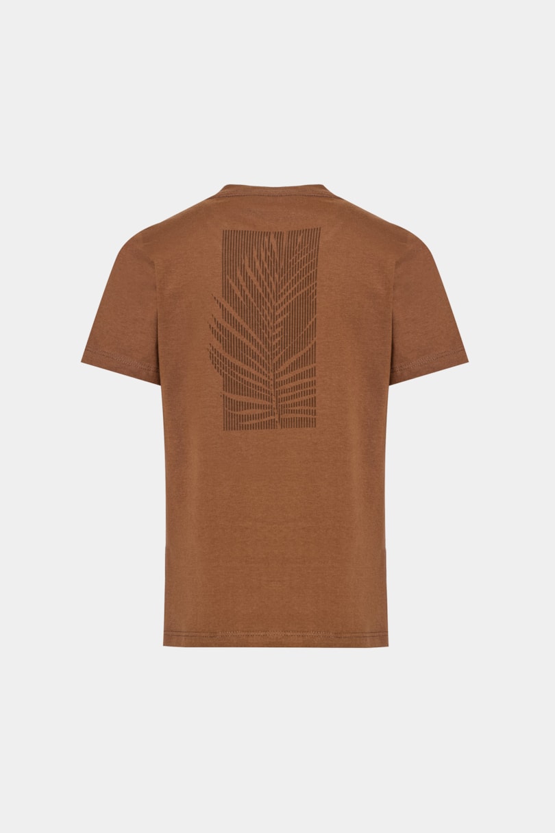 Camiseta Manga Curta Infantil Folhagem Conhaque 116