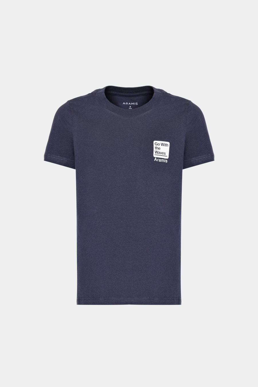 Camiseta Manga Curta Infantil Go With The Waves Navy — foto 6 de 7