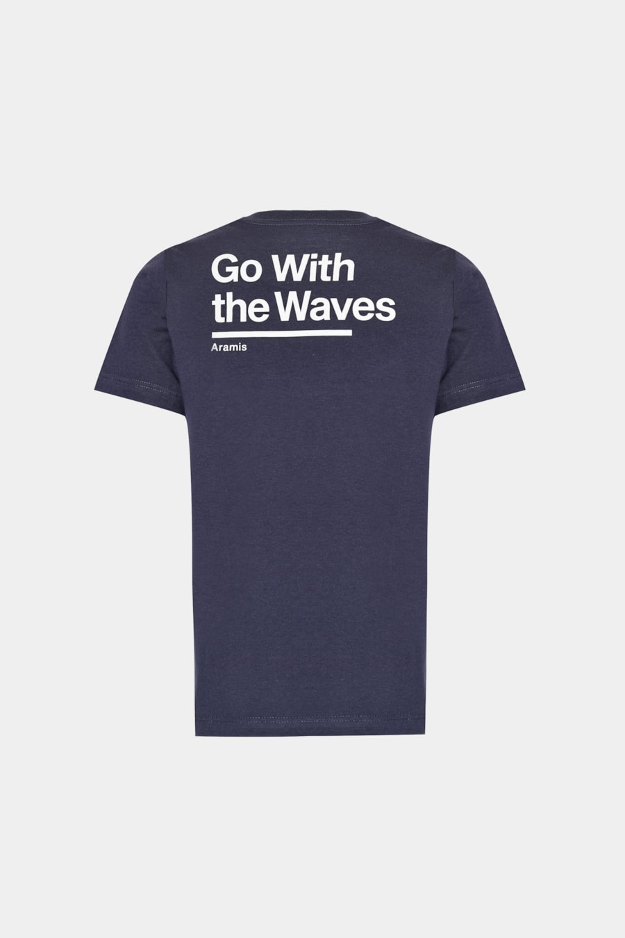 Camiseta Manga Curta Infantil Go With The Waves Navy — foto 7 de 7