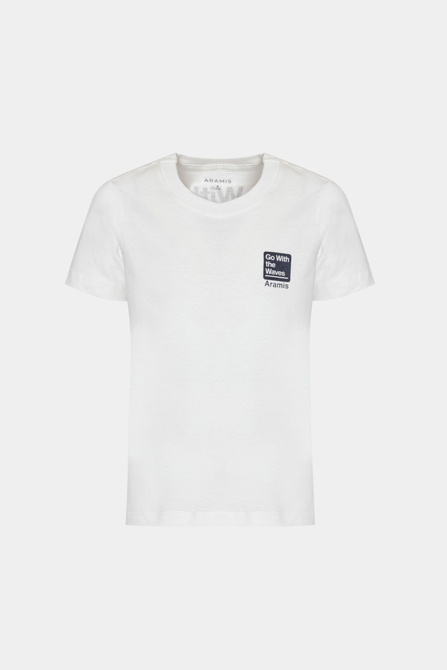 Camiseta Manga Curta Infantil Go With The Waves Off White — foto 3 de 4