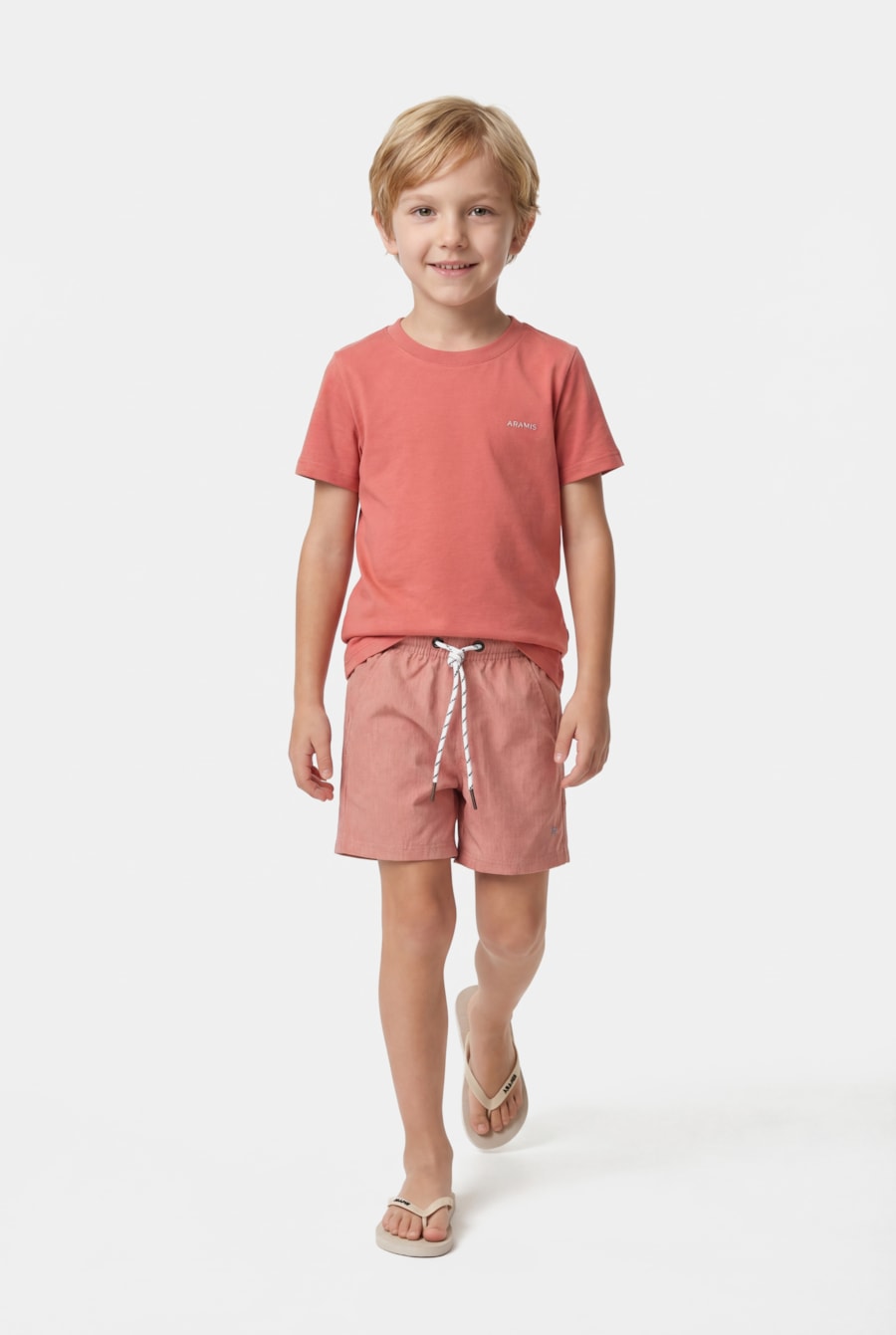 Camiseta Manga Curta Infantil Linhas Cobre — foto 2 de 7