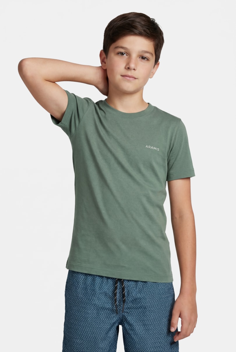 Camiseta Manga Curta Infantil Linhas Selva