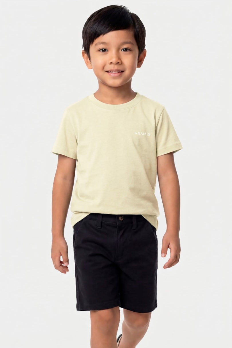 Camiseta Manga Curta Infantil Linhas Vanilla 116