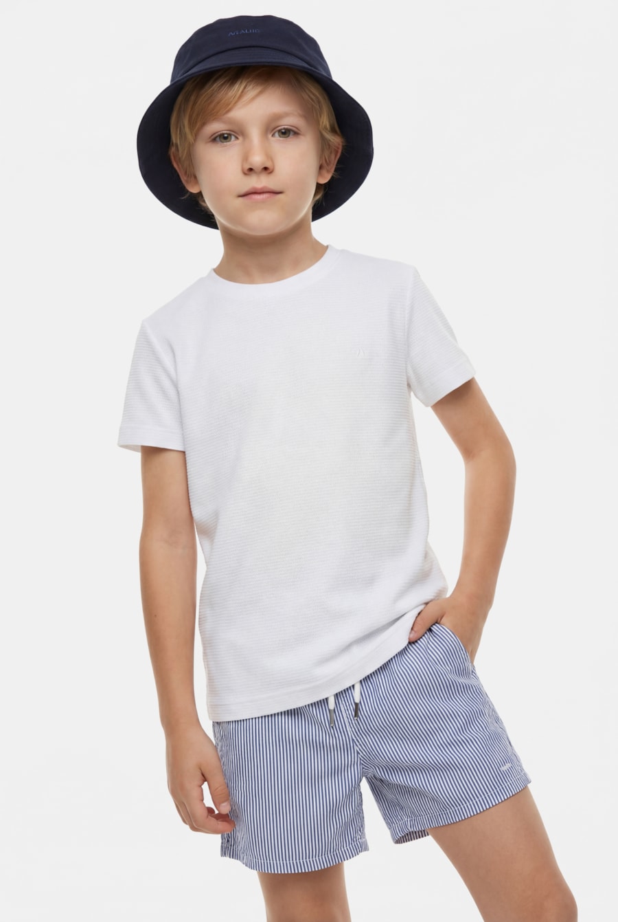 Camiseta Manga Curta Infantil Lisboa Branco — foto 1 de 5
