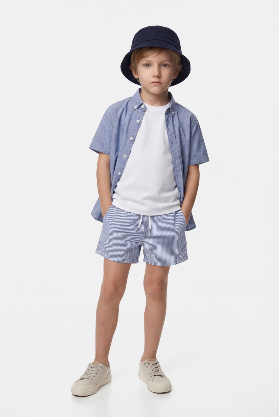 Camiseta Manga Curta Infantil Lisboa Branco — foto 2 de 5