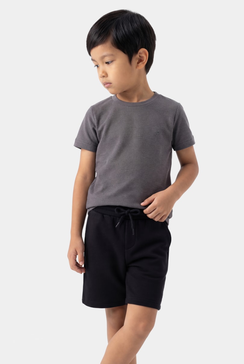 Camiseta Manga Curta Infantil Lisboa Cinza