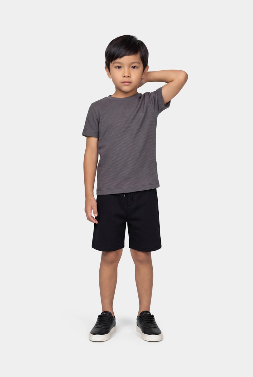Camiseta Manga Curta Infantil Lisboa Cinza
