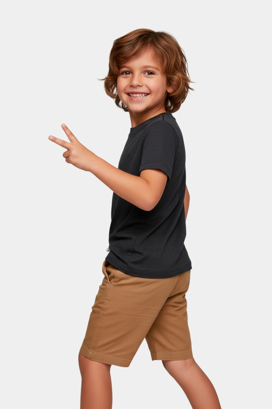 Camiseta Manga Curta Infantil Lisboa Preto — foto 3 de 4