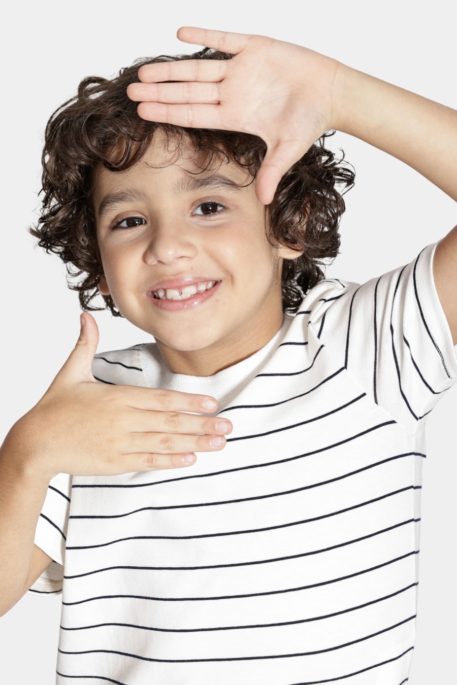 Camiseta Manga Curta Infantil Listrada Navy Off White C/ Navy — foto 3 de 6
