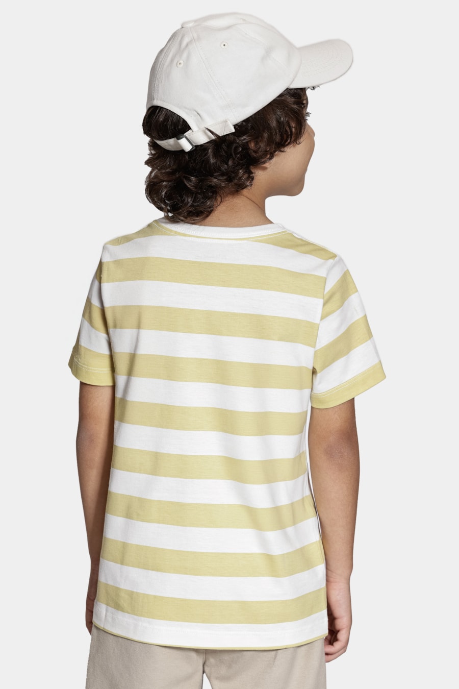 Camiseta Manga Curta Infantil Listrada Off White C/ Citrico — foto 4 de 5