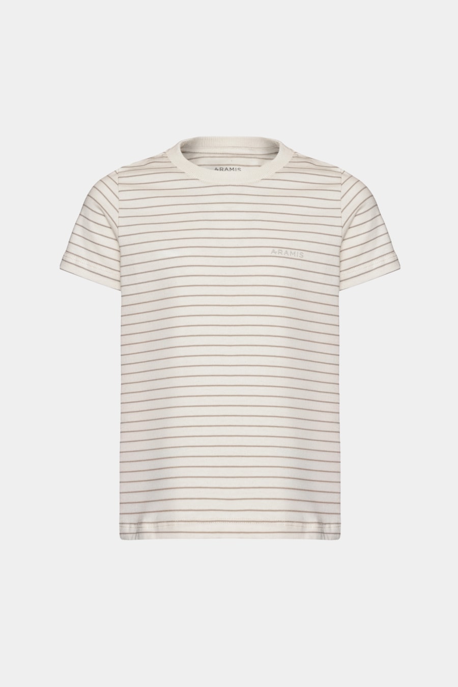 Camiseta Manga Curta Infantil Listras Básica Off White C/Castor — foto 3 de 3