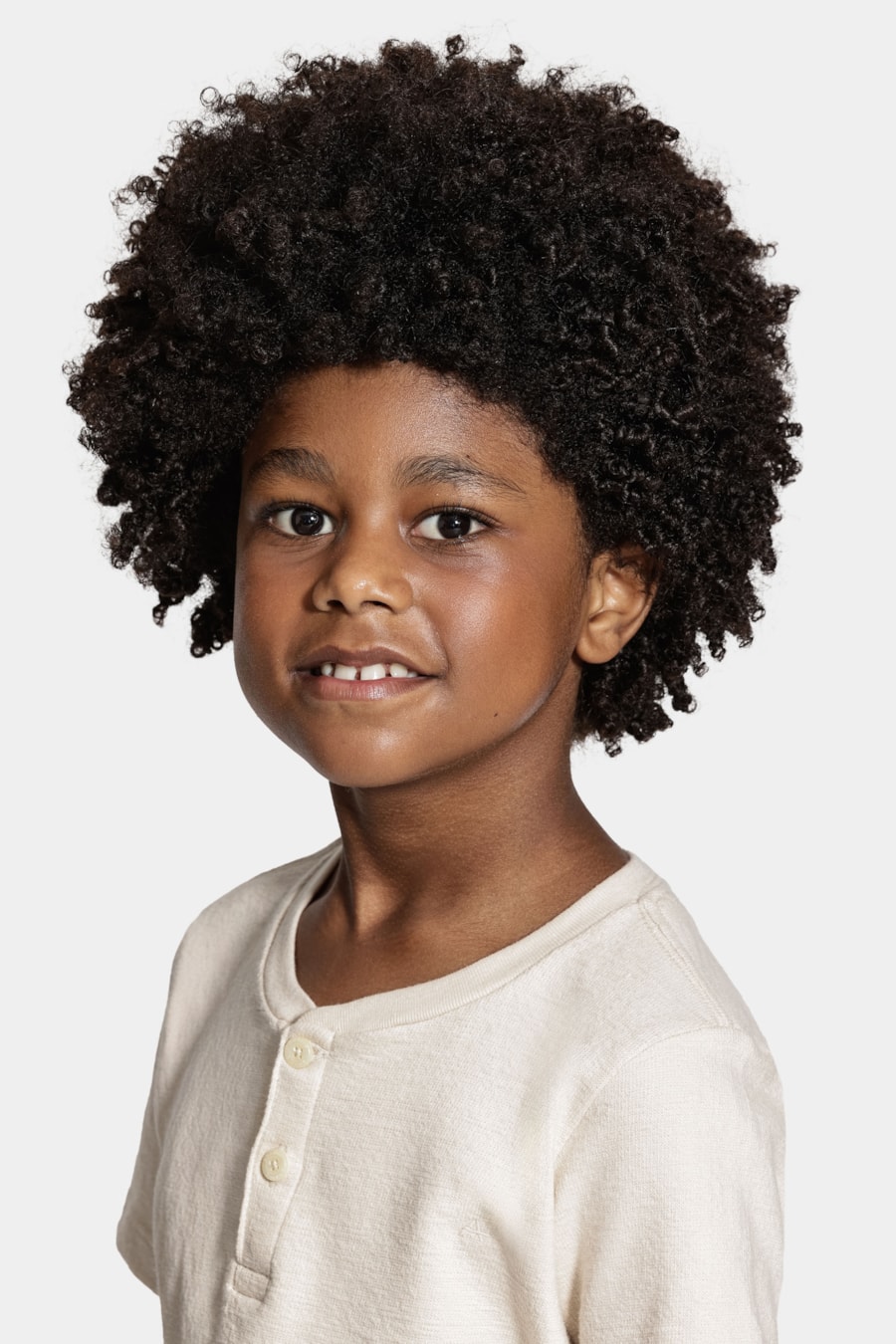 Camiseta Manga Curta Infantil Malha Tricot Marfim 116 — foto 4 de 6