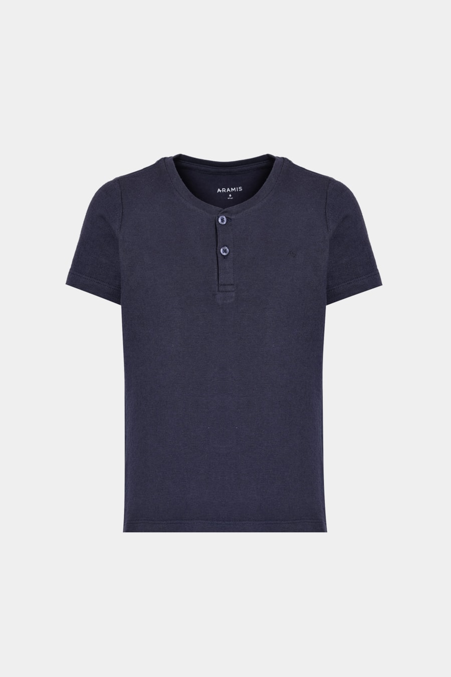 Camiseta Manga Curta Infantil Malha Tricot Navy — foto 3 de 3