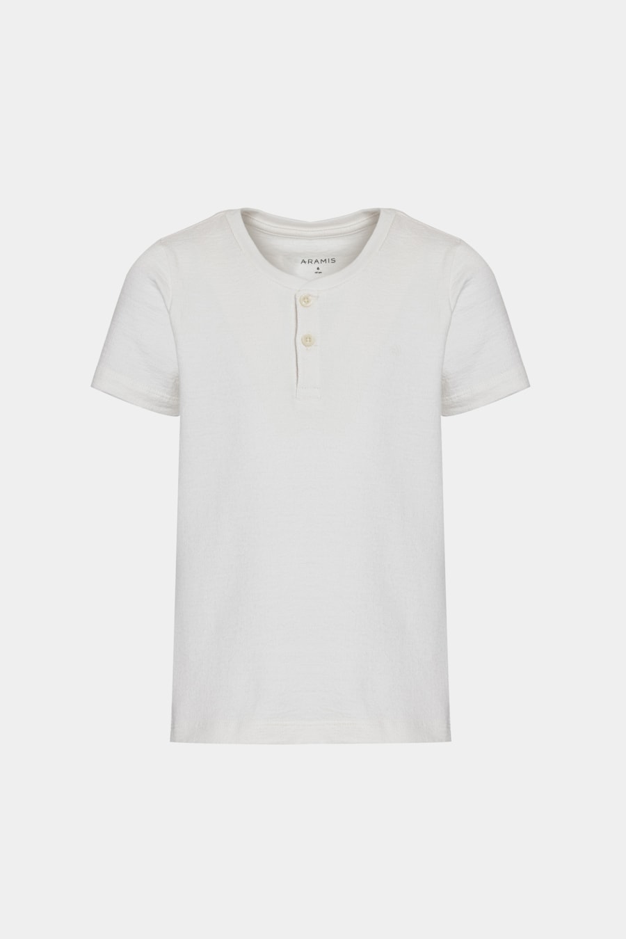 Camiseta Manga Curta Infantil Malha Tricot Off White — foto 3 de 3