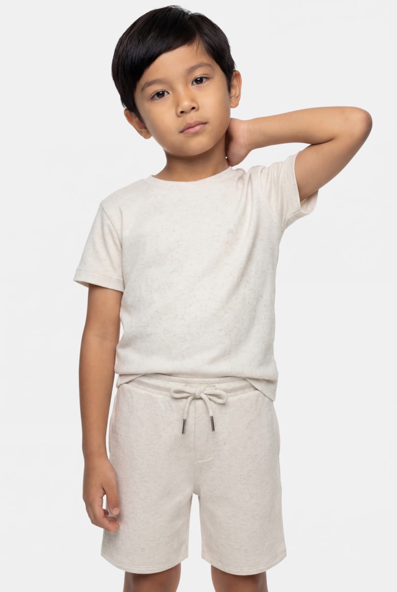 Camiseta Manga Curta Infantil Maxlin Natural
