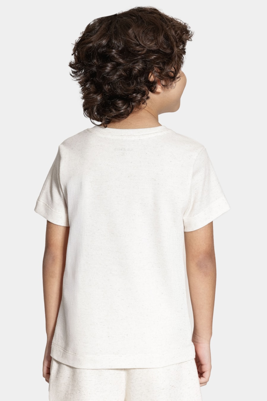 Camiseta Manga Curta Infantil Maxlin Natural — foto 5 de 7