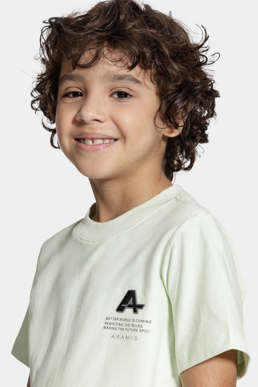Camiseta Manga Curta Infantil Patch Lima — foto 3 de 5