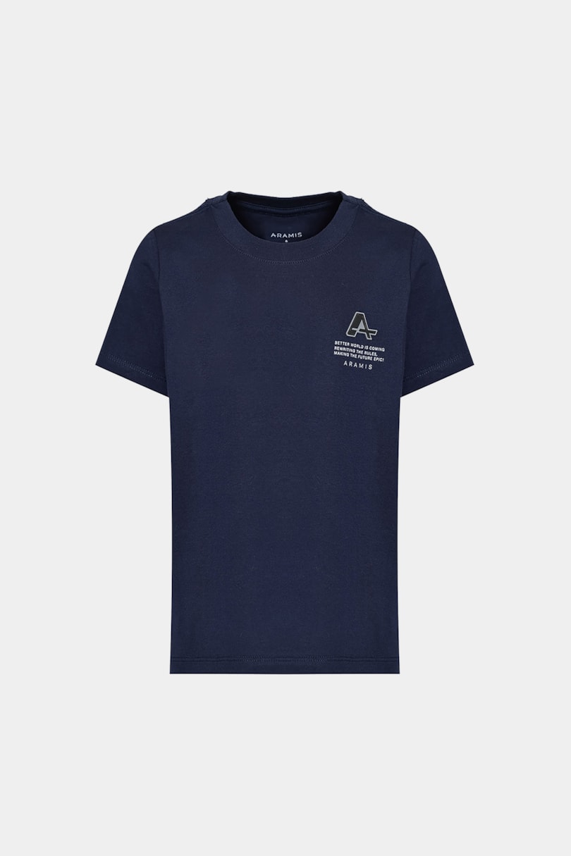 Camiseta Manga Curta Infantil Patch Navy