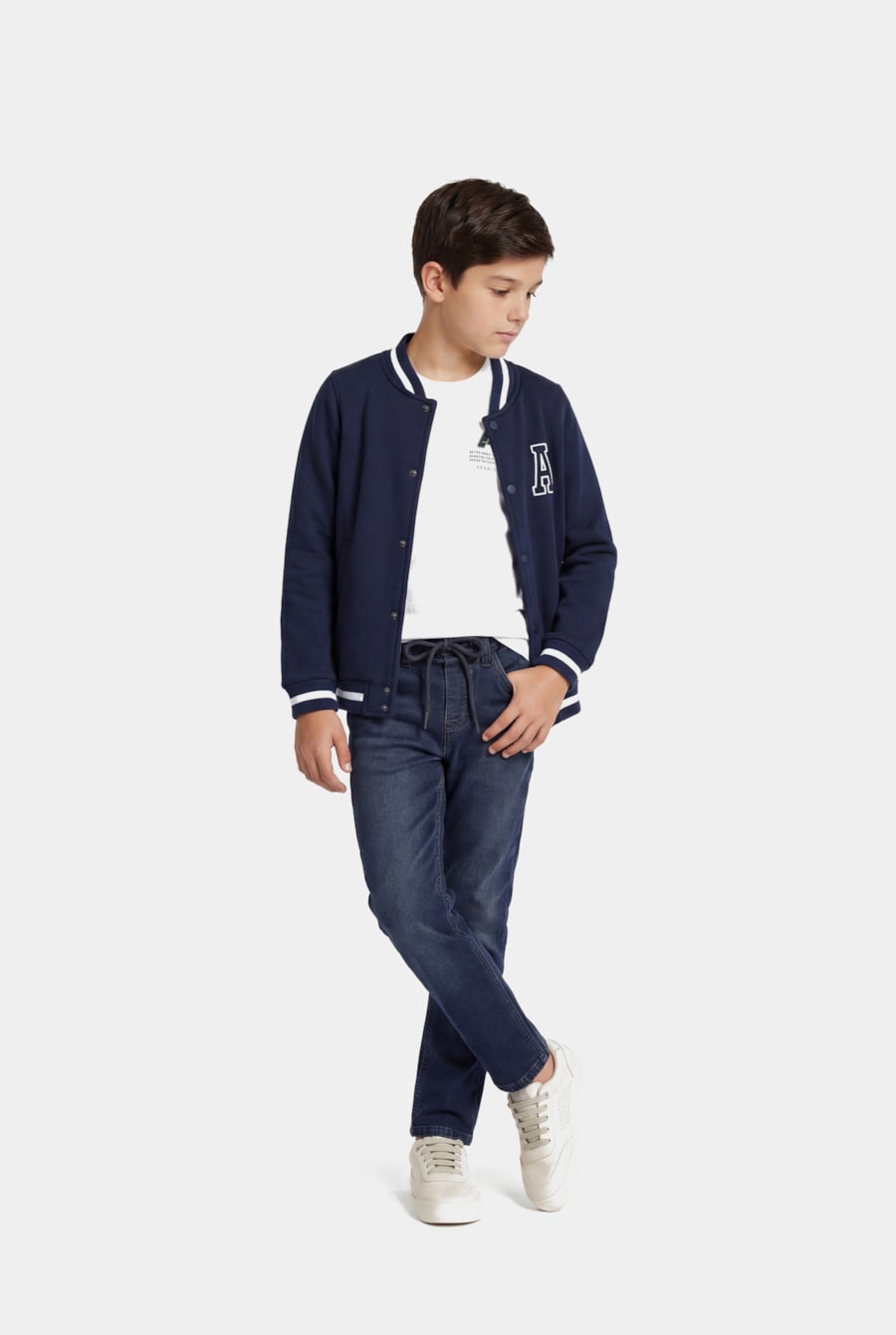 Camiseta Manga Curta Infantil Patch Off White — foto 2 de 5