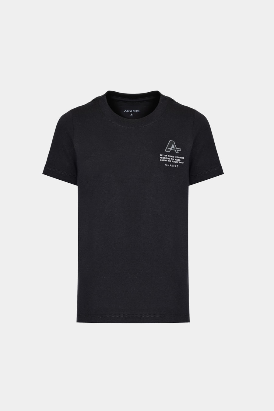 Camiseta Manga Curta Infantil Patch Preto