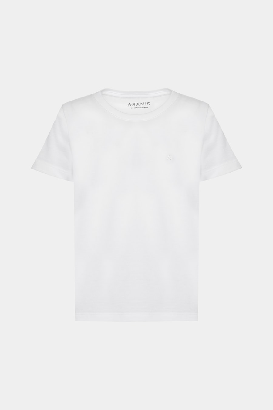 Camiseta Manga Curta Infantil Piquet Algodão Peruano Branco — foto 3 de 3