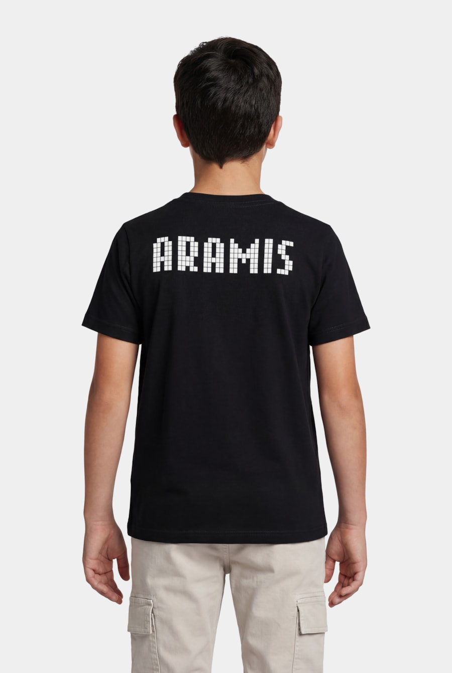 Camiseta Manga Curta Infantil Pixel Preto — foto 3 de 5