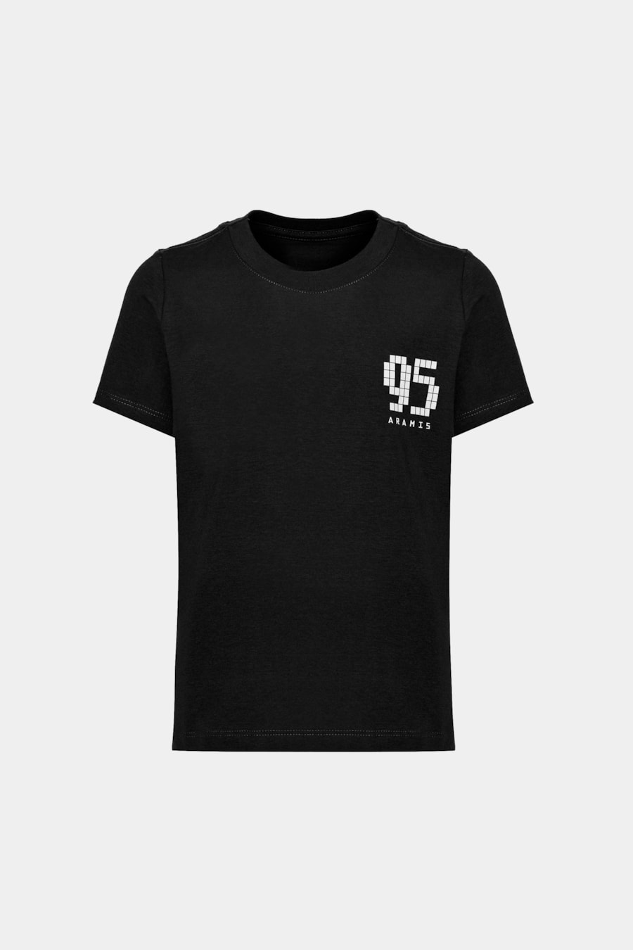 Camiseta Manga Curta Infantil Pixel Preto — foto 4 de 5