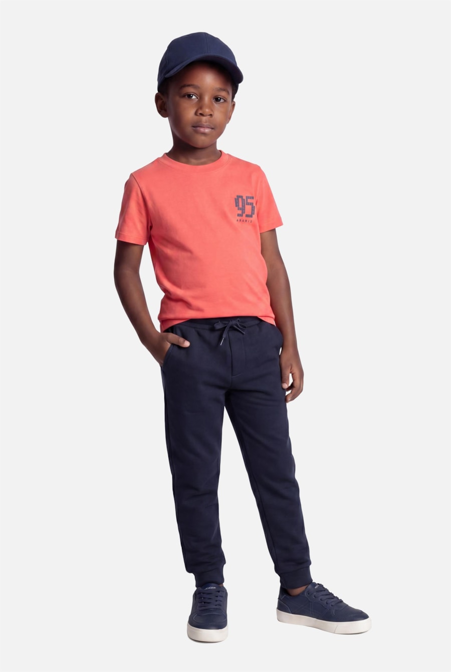 Camiseta Manga Curta Infantil Pixel Vermelho Cereja — foto 2 de 5