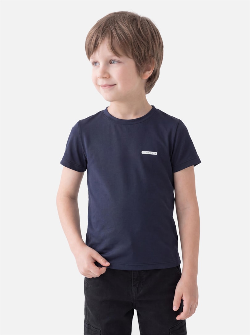 Camiseta Manga Curta Infantil Play Marinho