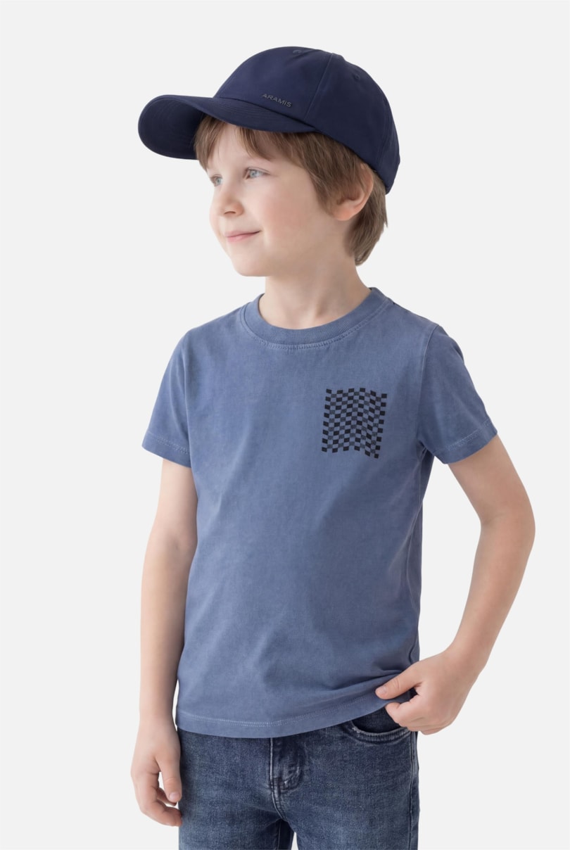 Camiseta Manga Curta Infantil Race Aluminio