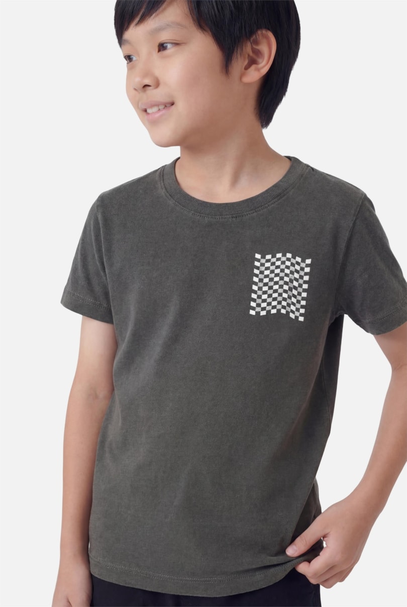 Camiseta Manga Curta Infantil Race Preto