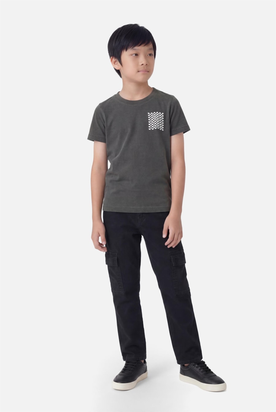 Camiseta Manga Curta Infantil Race Preto — foto 2 de 6